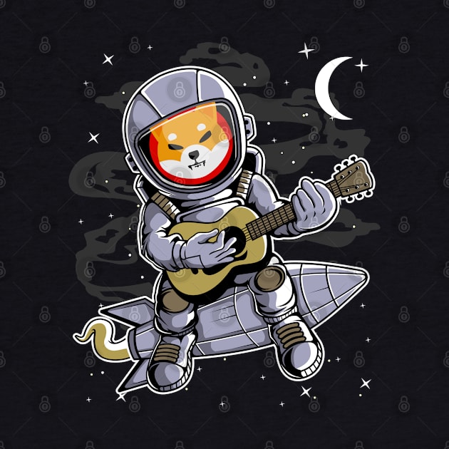 Astronaut Guitar Shiba Inu Coin To The Moon Shib Army Crypto Token Cryptocurrency Blockchain Wallet Birthday Gift For Men Women Kids by Thingking About